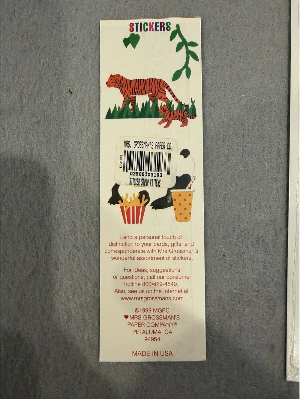 Vtg Cat Stickers Set Of 3 Packs New Sealed